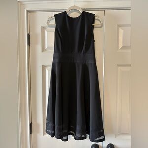 Calvin Klein Black Sleeveless Fit-and-Flare Dress